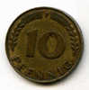 R.F.TEDESCA - 10 Pfennig Ottone - 1949 - Riforma Monetaria - 10 Pfennig