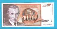 YUGOSLAVIA  1.000 DINARES  26-11-1.990 KM#107 PLANCHA S/C UNC  DL-268 - Yougoslavie