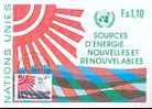 NATIONS UNIES GENEVE CARTE MAXIMUM NUM.YVERT  100 LES ENERGIES RENOUVELABLES - Other & Unclassified