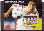 Angola  - Foglietto Used  - Calcio: 2002 Mondiali Korea (Team China) - 2002 – Corea Del Sur / Japón