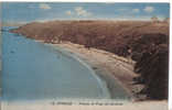 étables Falaises Et Plage Des Gobelins Cpa Bon état - Etables-sur-Mer