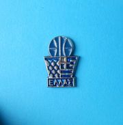 GREECE BASKETBALL FEDERATION  Pin Badge Basket-ball Association Baloncesto Pallacanestro Anstecknadel Distintivo Grece - Baloncesto