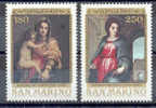 TIMBRES NOUVEAUX SAINT-MARIN SAN MARINO NOËL 1980 SÉRIE PEINTURE ANDREA DU SARTO ENREGISTRÉS VIERGE - Religión