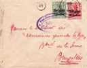 BELGIUM USED COVER OCCUPATION CANCELED BAR - OC1/25 Generalgouvernement 