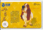 HOND BASSET DOG CHIEN HUND CANE PERRO CÃO Op Telefoonkaart Phonecard (52) - Dogs