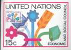 NATIONS UNIES NEW-YORK CARTE MAXIMUM NUM.YVERT 332 CONSEIL ECONOMIQU ET SOCIAL - Autres & Non Classés