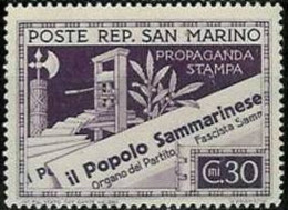 SAN MARINO..1943..Michel # 262...MLH. - Unused Stamps