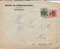 BELGIUM USED COVER CANCELED BAR ANTWERPEN - OC1/25 Generaal Gouvernement