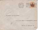 BELGIUM USED COVER CANCELED BAR BRUSSEL - OC1/25 Generalgouvernement 