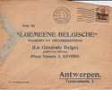 BELGIUM USED COVER CANCELED BAR BRUSSEL - OC1/25 Generalgouvernement 