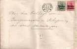 BELGIUM USED COVER CANCELED BAR ANTWERPEN - OC1/25 Generalgouvernement 