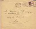 BELGIUM USED COVER CANCELED BAR BRUSSEL - OC1/25 Governo Generale