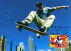 Entier Postal Sur Carte Postale Illustrée "Skatearder" - Skateboard