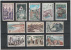 L6 - Série Touristique - 11 Timbres Oblitérés - Collections