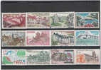 L11 - Série Touristique - 12 Timbres Oblitérés - Collections