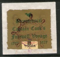 Tonga 1977 85s Bi-Centennial Of Cook's Voyage Sc CO125 Odd Shaped Stamp FD Canc # 982 - Tonga (1970-...)