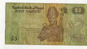 BILLET DE 50 Fifty Piastres  CENTRAL BANK OF EGYPT - Egipto