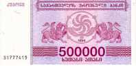 GEORGIE   500 000 Laris   Emission De 1994   Pick 51    *****BILLET  NEUF***** - Georgien