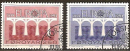 Cept 1984 Faroer Féroé Yvertn° 91-92 (°) Oblitéré Used Cote 4,50 € - 1984