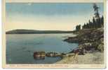 Yellowstone Lake At West Thumb, Yellowstone Park. Colored. - Yellowstone