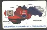 SLOVAKIA - 004 - MAP OF SLOVAKIA - 30.000EX. - Slovakia