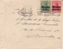 BELGIUM USED COVER 1917 CANCELED BAR BRUXELLES - OC1/25 Governo Generale