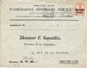 BELGIUM USED COVER 1916 CANCELED BAR BRUXELLES - OC1/25 Gobierno General