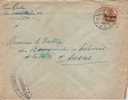 BELGIUM USED COVER 1918 CANCELED BAR LUTTICH 1 - OC1/25 Generaal Gouvernement
