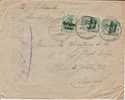 BELGIUM USED COVER 1918 CANCELED BAR JUMET - OC1/25 General Government