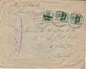 BELGIUM USED COVER 1918 CANCELED BAR JUMET - OC1/25 Generalgouvernement 