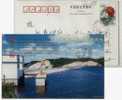 Dam,Water,China 2000 Shankou Reservoir Tourism Area Advertising Postal Stationery Card - Acqua