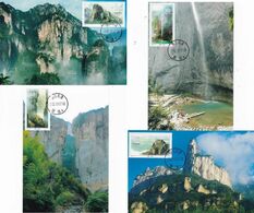 2002-19 CHINA MT.YAN DANG LOCAL MC 4V - Cartes-maximum