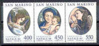 TIMBRE NOUVEAU SAINT-MARIN SAN MARINO 1984 NOEL PEINTURE PEINTRE CORREGGIO MADONNA ENFANT VIERGE - Religion