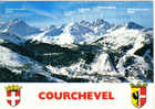 Carte Postale 73 De Courchevel - Vue Aérienne Des 3 Stations - Courchevel