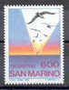 TIMBRE NOUVEAU SAINT-MARIN SAN MARINO 1983 ÉMIGRATION - MOUETTES SUR LA MER - Gaviotas