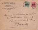 BELGIUM USED COVER 1917 CANCELED BAR MECHELEN - OC1/25 Generalgouvernement 