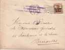 BELGIUM USED COVER 1017 CANCELED BAR ANTWERPEN - OC1/25 Generaal Gouvernement