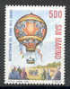 TIMBRE NOUVEAU SAINT-MARIN SAN MARINO 1983 PREMIER VOL DE L'HOMME - GLOBE - Autres (Air)