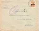 BELGIUM OCCUPATION USED COVER 1918 CANCELED BAR MONTIGNIES-SUR-SAMBRE - OC1/25 Governo Generale