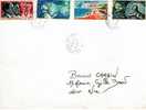 MONACO LETTRE AFFRANCHISSEMENT DIVERS - Postmarks