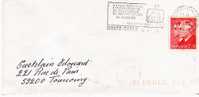 MONACO LETTRE AFFRANCHISSEMENT PRINCES RAINIER III ET ALBERT II FLAMME FESTIVAL DE TELEVISION - Postmarks