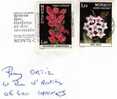 MONACO LETTRE AFFRANCHISSEMENT FLEURS DU JARDIN EXOTIQUE - Postmarks