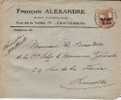 BELGIUM OCCUPATION USED COVER CANCELED BAR CHATELINEAU - OC1/25 Generalgouvernement 