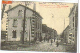 MONTFAUCON EN VELAY  Hôtel Des Platanes Et Route D'Unières - Montfaucon En Velay