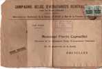 BELGIUM OCCUPATION USED COVER 1918 CANCELED BAR HASSELT - OC1/25 Generalgouvernement 
