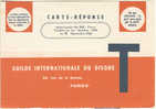 Carte T 1959-1960 Guilde Du Disque - Karten/Antwortumschläge T