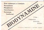 BUVARD - PETIT FORMAT - BIODYNAMINE - LABORATOIRE OBERLIN - PARIS- - Drogheria