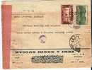 Sy006/ Syrien,  Firmenumschlag Mit Mischfrankatur 1941 – Roxbury,  USA, Zensiert - Lettres & Documents