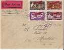 Sy010/, Syrien,  Flugbrief 1929 – Aleppo-Paris-Marseille  Nach Menton– Mit Flüchtlingmarken Frankiert - Cartas & Documentos