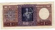 Billet De 1 Peso Argentine - Argentine